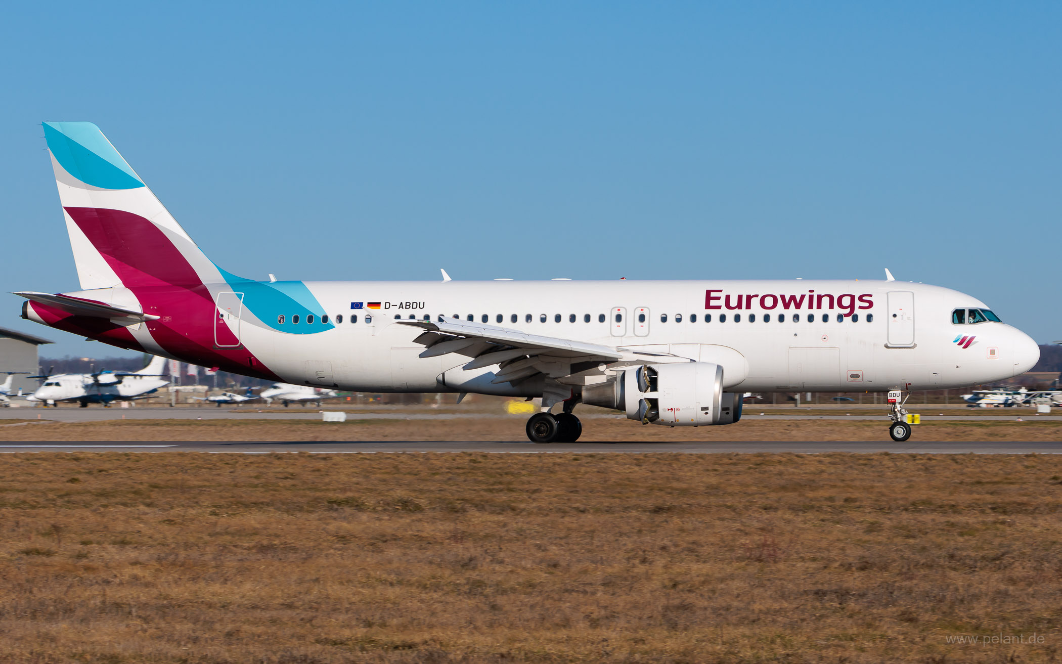 D-ABDU Eurowings Airbus A320-214 in Stuttgart / STR