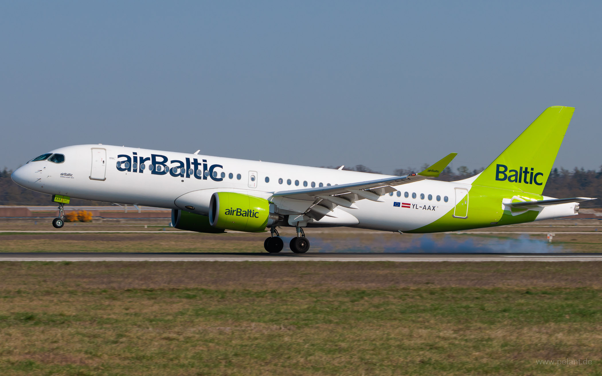 YL-AAX airBaltic Airbus A220-300 in Stuttgart / STR
