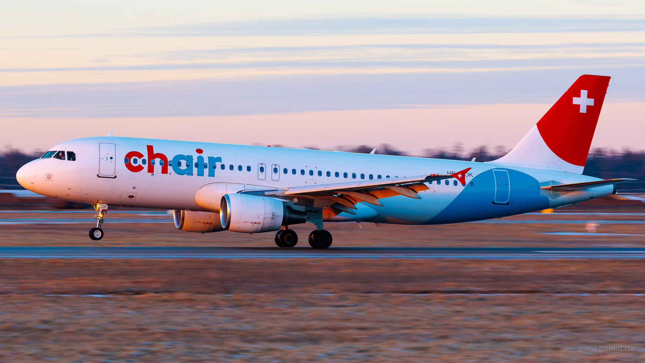 HB-JOK Chair Airlines Airbus A320-214 in Stuttgart / STR