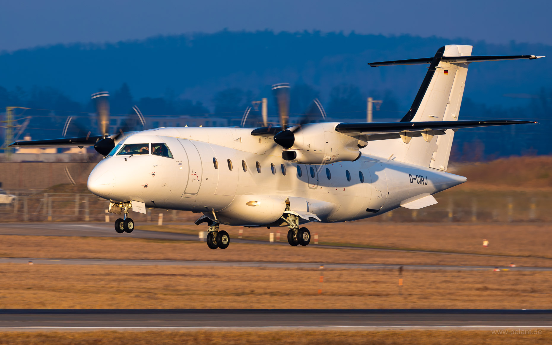 D-CIRJ MHS Aviation Fairchild Dornier 328 in Stuttgart / STR (ganz weiß Livery)