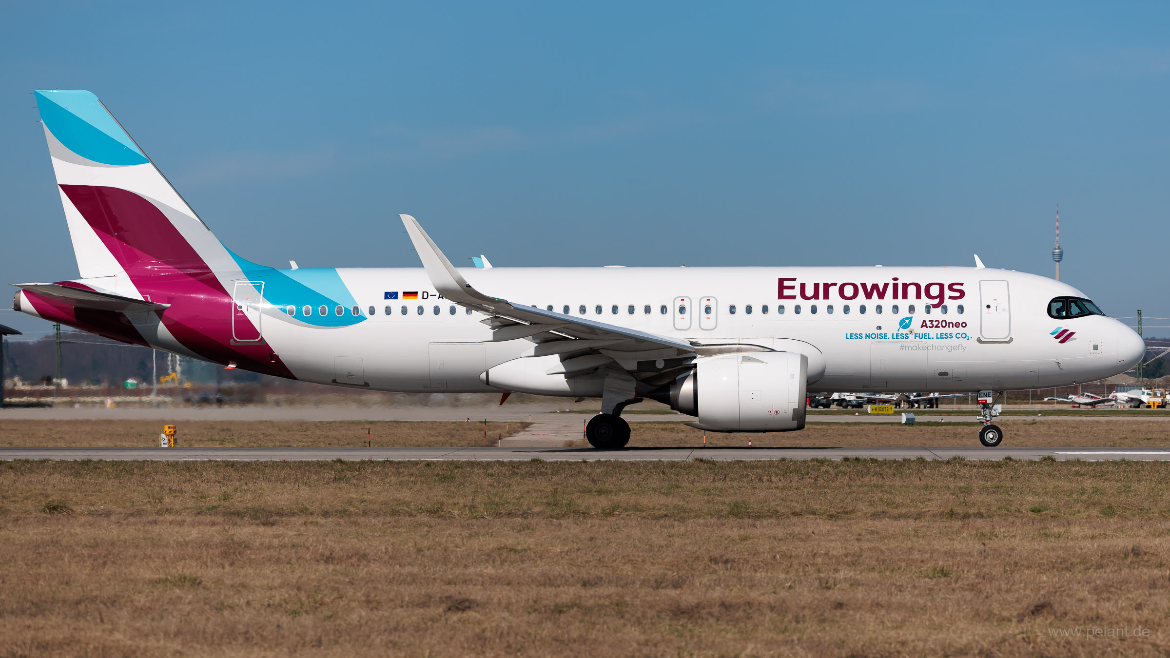 D-AENE Eurowings Airbus A320-251N in Stuttgart / STR