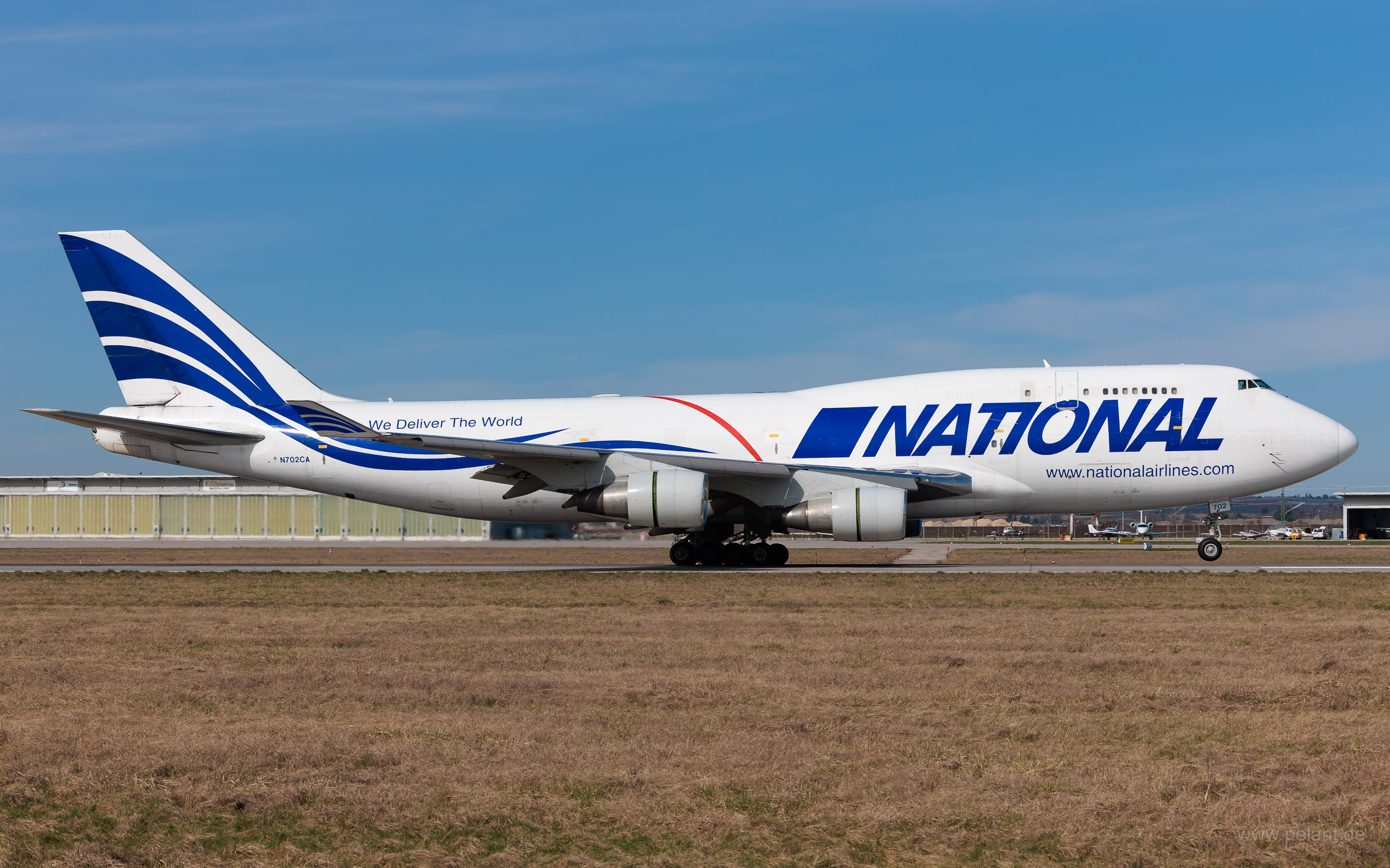 N702CA National Airlines Boeing 747-412BCF in Stuttgart / STR