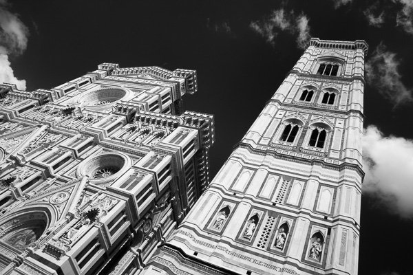 Campanile di Giotto (Glockenturm) und die Westfassade Campanile di Giotto (Glockenturm) und die Westfassade
