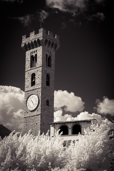 Campanile, Fiesole, Toskana, Infrarot Campanile, Fiesole, Toskana, Infrarot