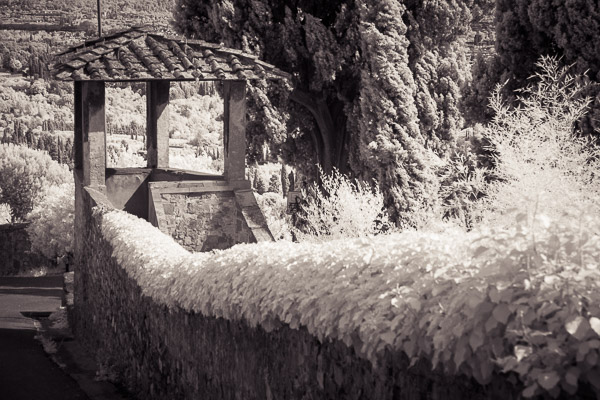 Fiesole, Toskana, Infrarot Fiesole, Toskana, Infrarot