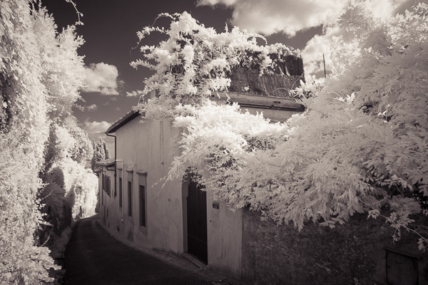 Fiesole, Toskana, Infrarot Fiesole, Toskana, Infrarot